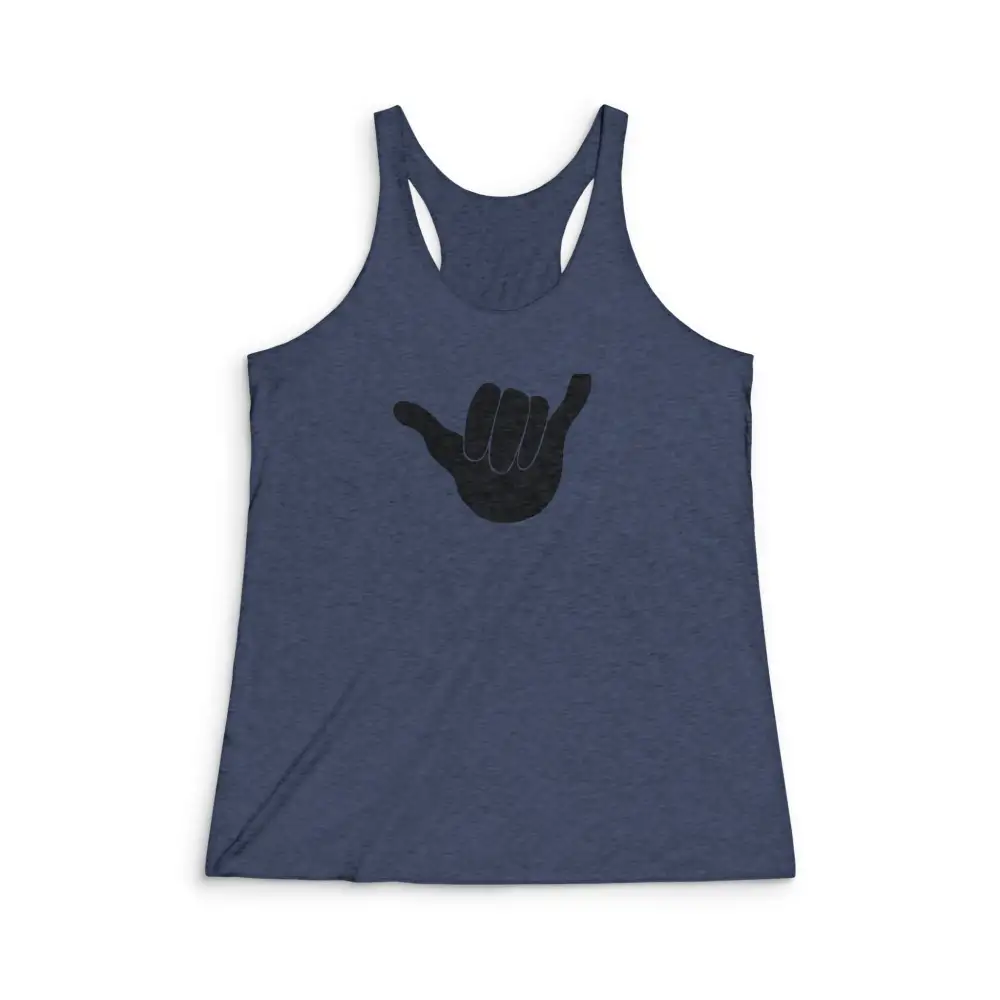 Hand Sign Graphic Racerback Tank