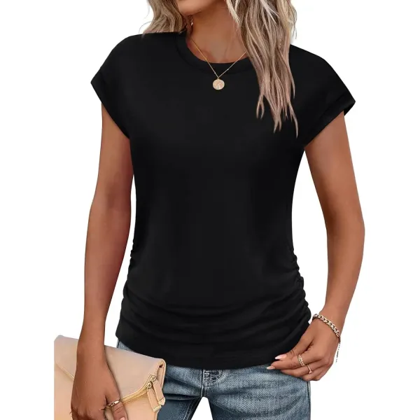 Women's Summer Tops Short Sleeve Shirts Crew Neck T Shirts
