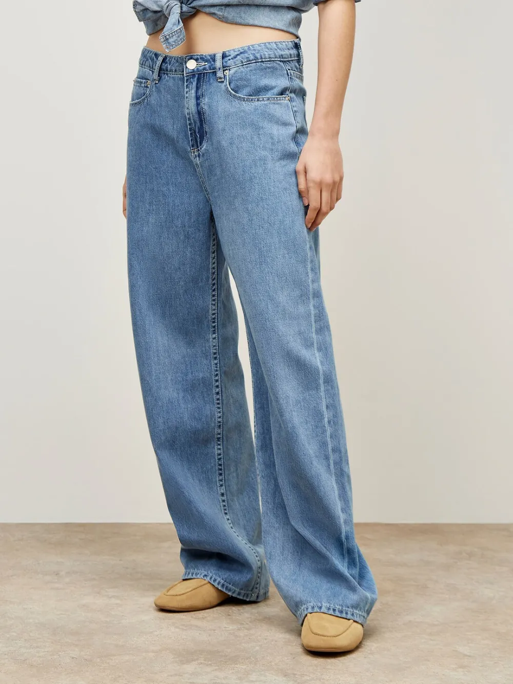 Elisa Wide Straight Leg Jeans