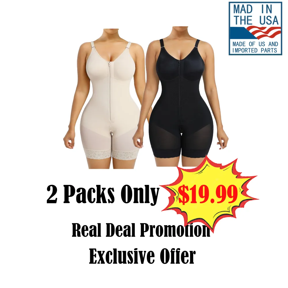 👉 Fajas Colombianas Shapewear for Women – Tummy Control Butt Lifter with Zipper Crotch & Detachable Straps 🔥 Limited-Time Offer — 49% OFF Today Only!