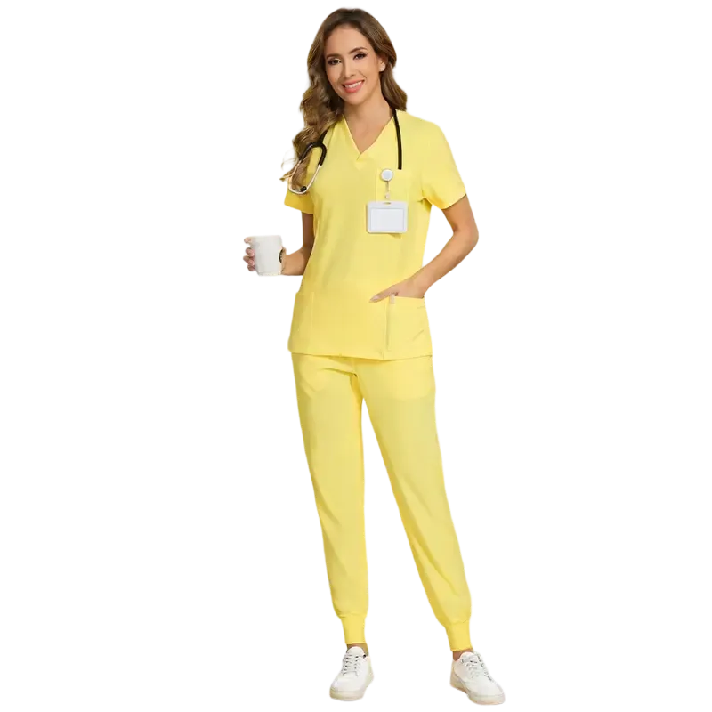 Women's Medical Suit - V-neck Top and Sweatpants