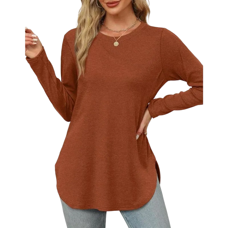 Women's Long Sleeve Round Neck Shirts