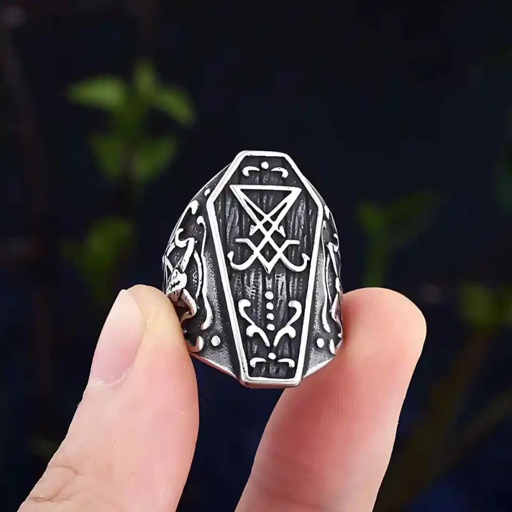 Men's Coffin Ring