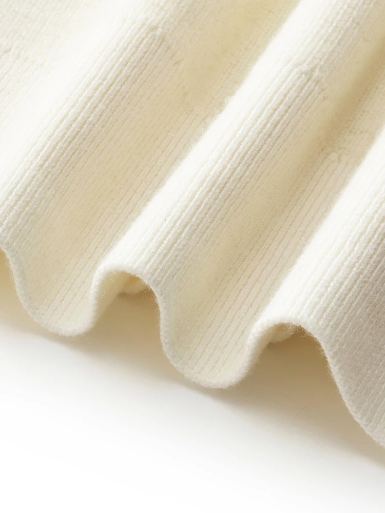 Wool Half Button Turtleneck Women Sweater