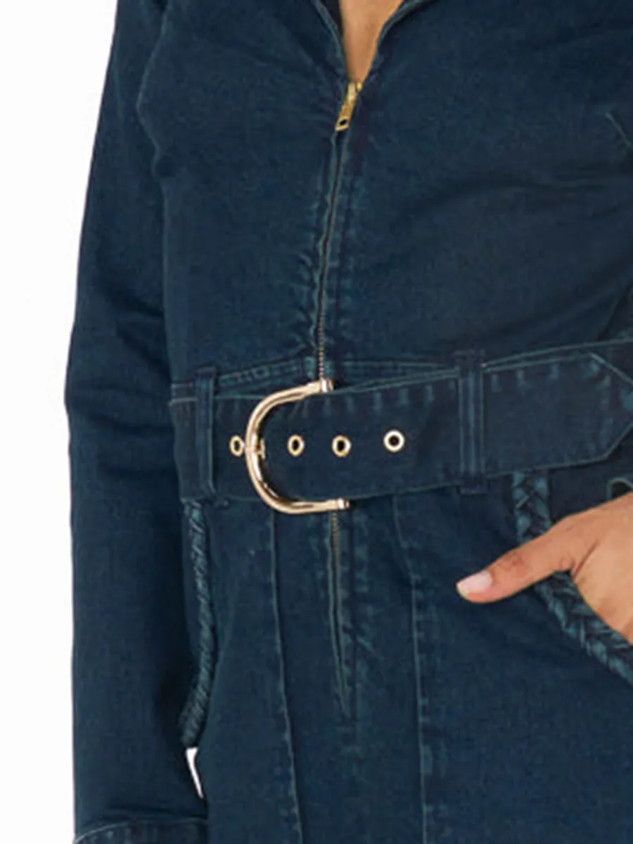 Long Sleeve Denim Dress