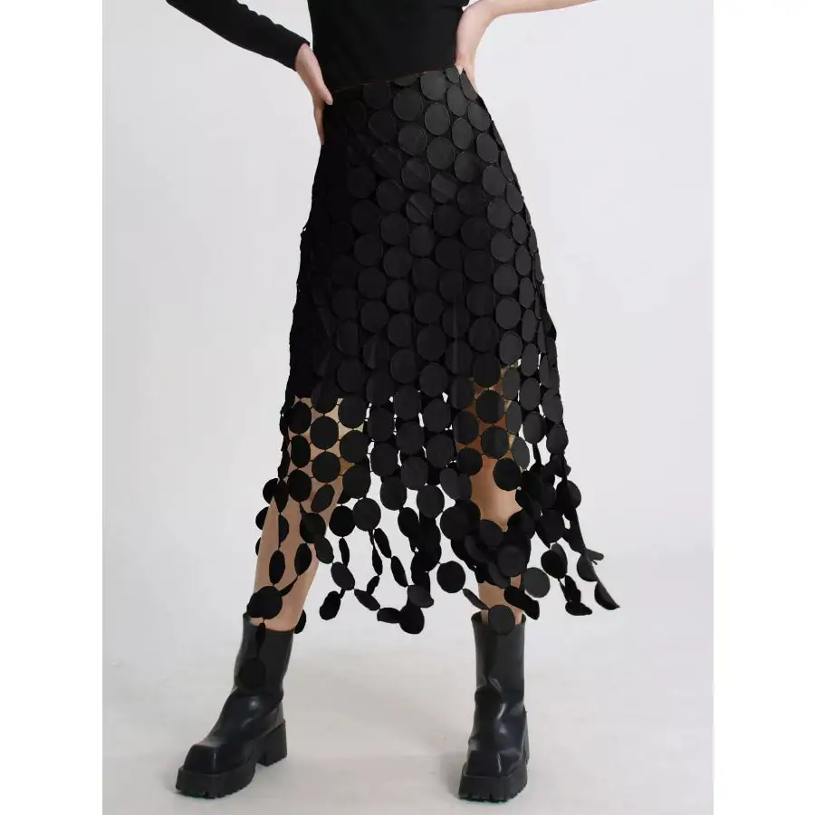 Fringe Midi Skirt