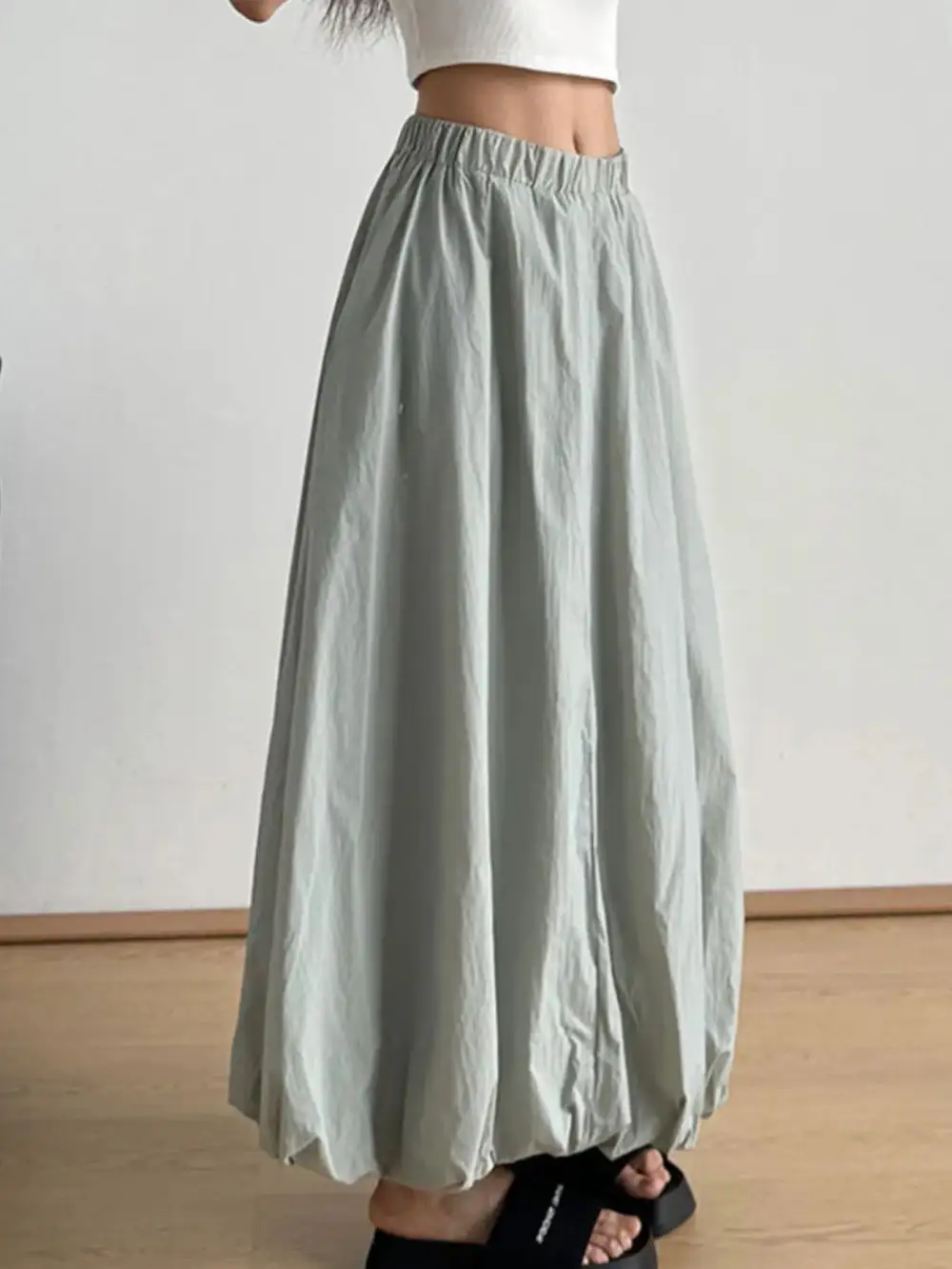 Structured Drawstring Pocket Detail Skirt