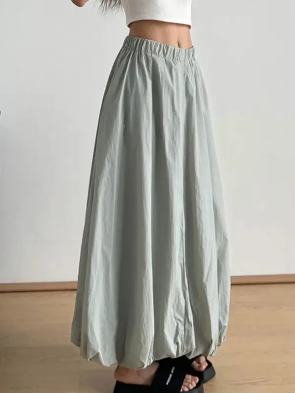 Structured Drawstring Pocket Detail Skirt