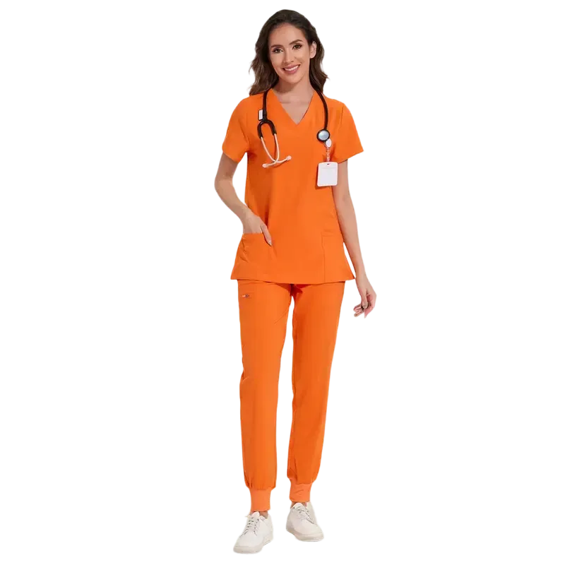Women's Medical Suit - V-neck Top and Sweatpants