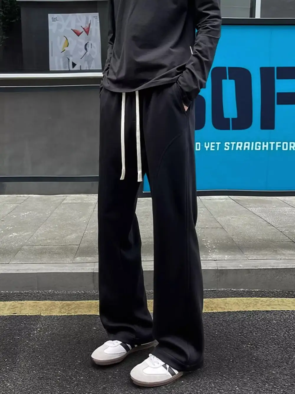 Refined Men's Plus Size Drawstring Loose Fit Pants