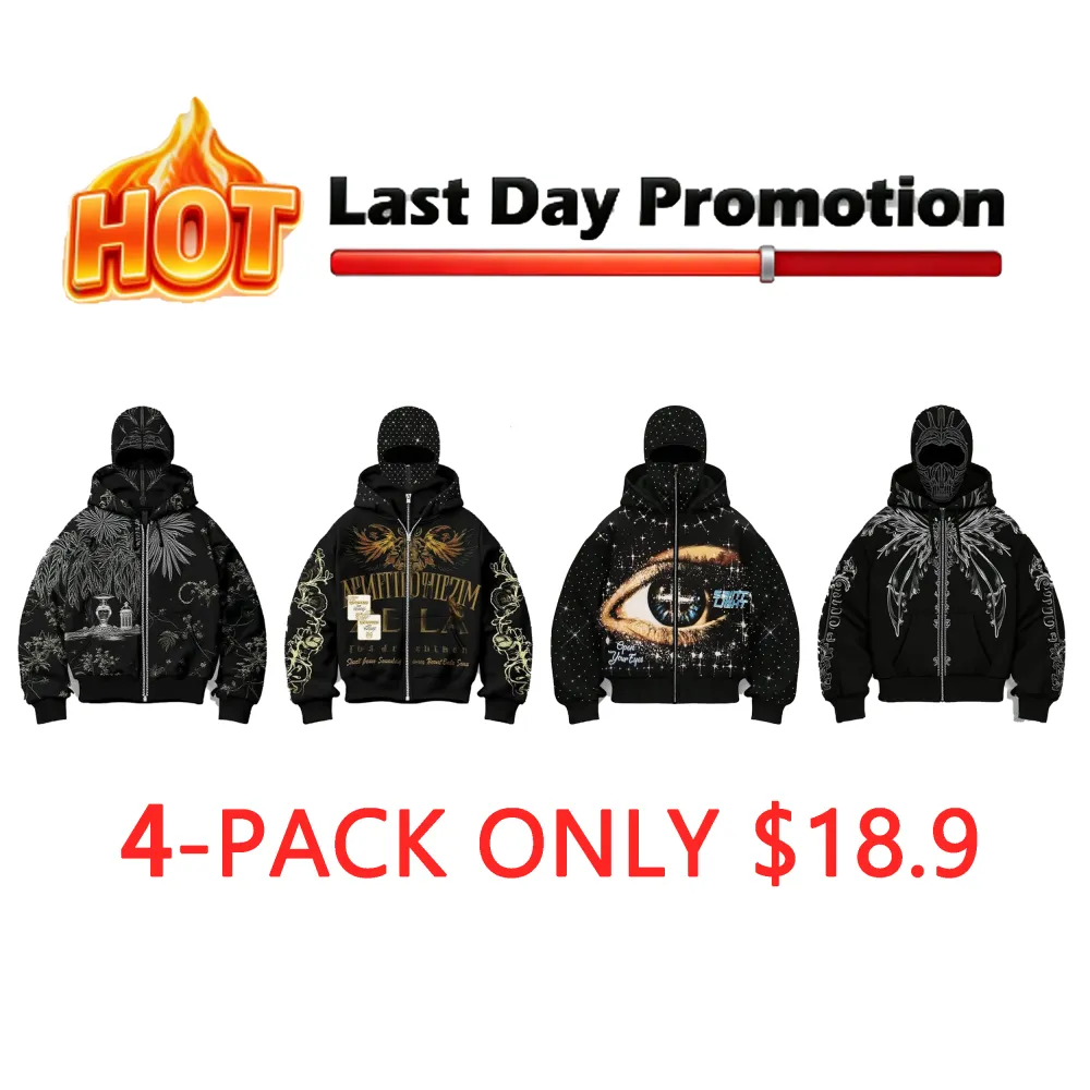Men's Street-Style Rhinestone Windproof Warm 2-in-Hoodie w/Pockets & Zipper (Fall Winter) ships within 24 hours.Priority delivery in areas affected by heavy snow.