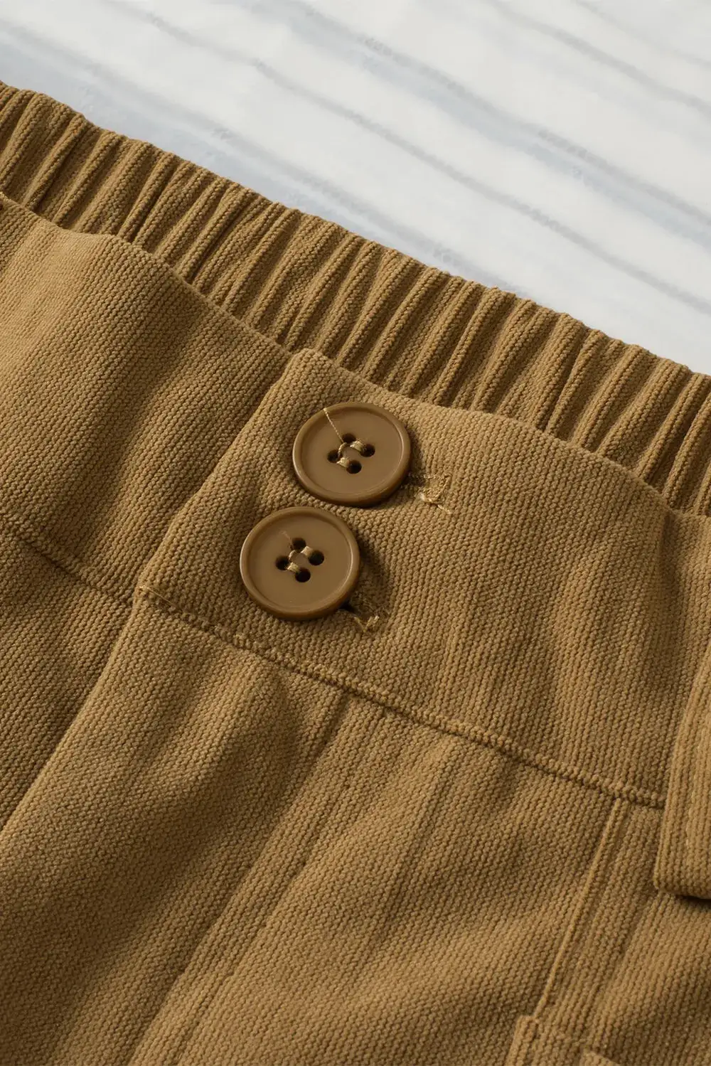Layered High Waist Straight Leg Pants