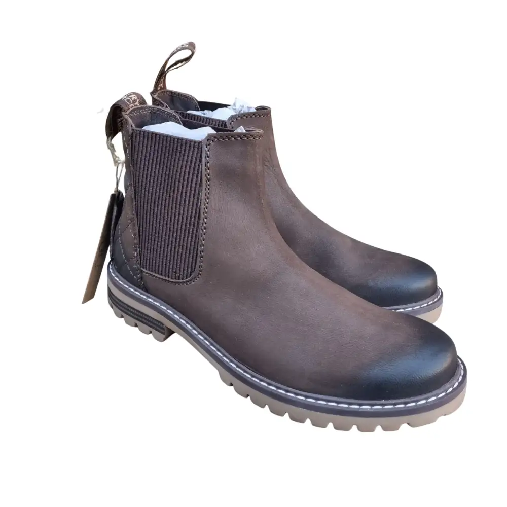 Relaxed Leather Comfort Riding Boots