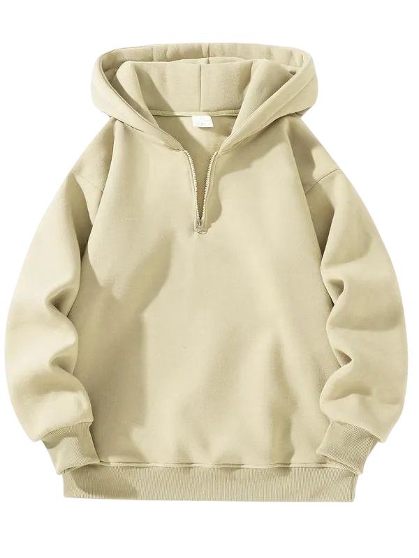 Men's regular fit solid color zip-up hoodie【CLEARANCE ONLY FOR TODAY】