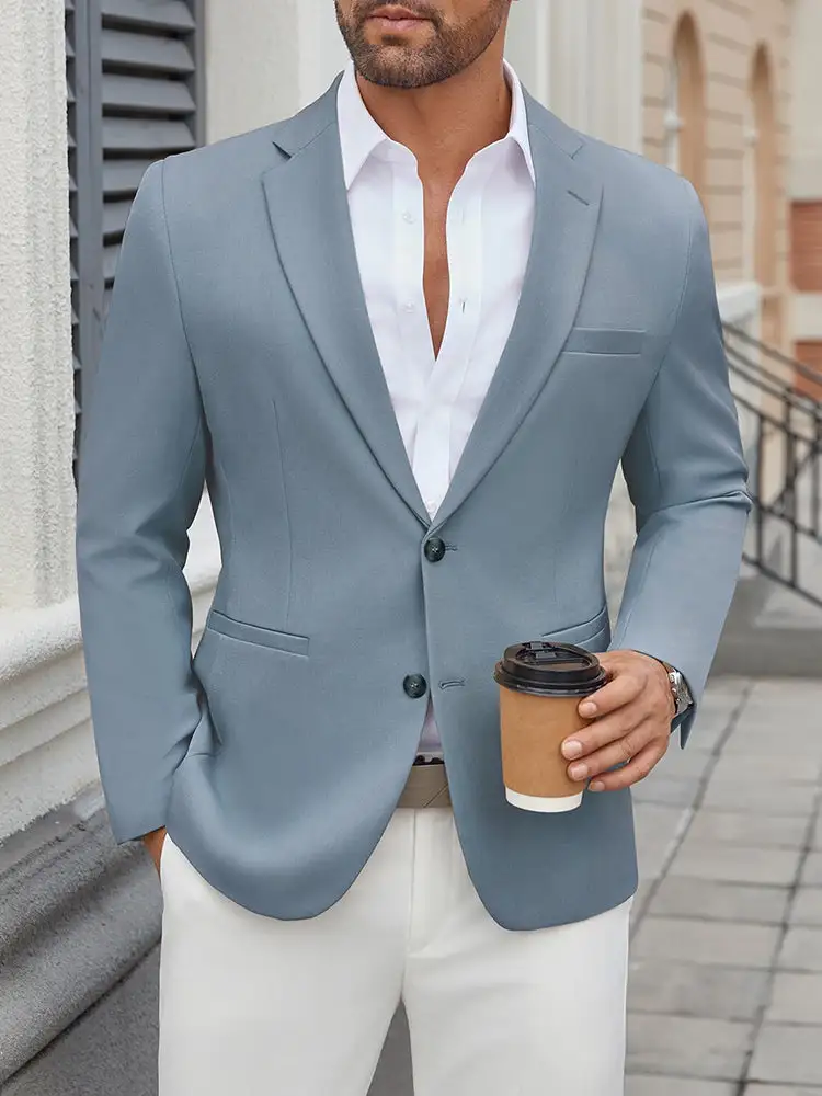 Classic Business Casual Blazer Suit Jacket