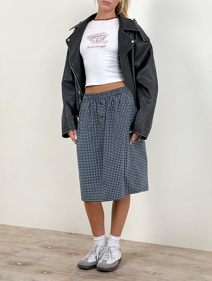 White With Graphic Baby Tee