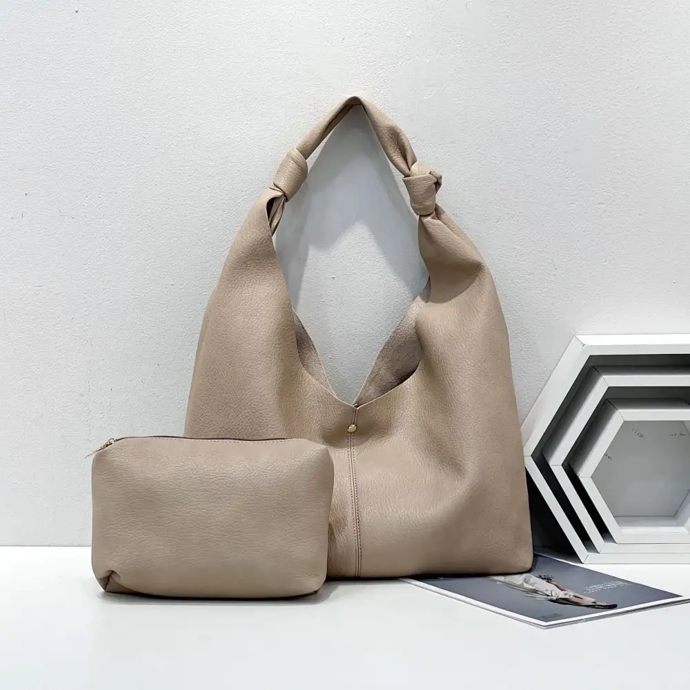 Textured Roomy Tote Bag