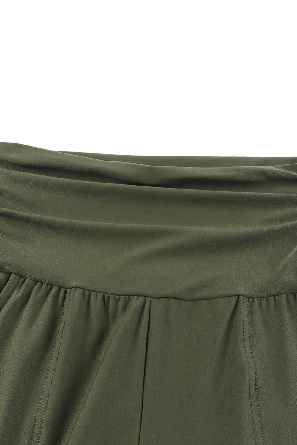 Layered High Waist Wide Leg Pants