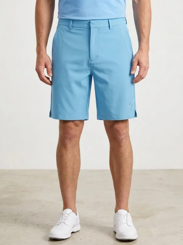 Structured Golf-Ball Golf Athletic Shorts