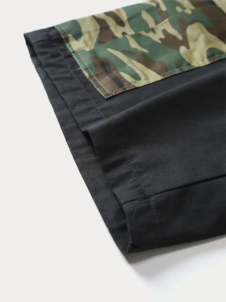 Men's Fashion Splicing Cargo Shorts