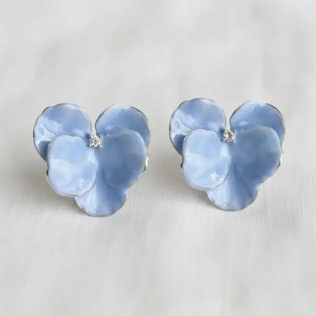 Floral Drop Statement Earrings