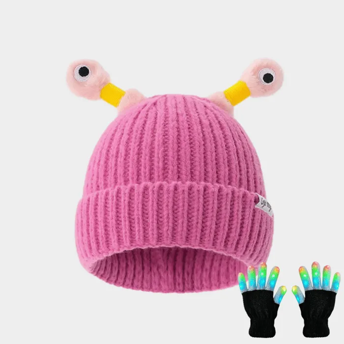 🔥Spring Hot Sale - 49% OFF🔥 Parent-Child Cute Glowing Little Monster Knit Hat