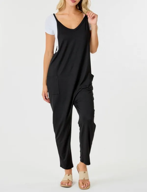 Black Sleeveless Jumpsuit