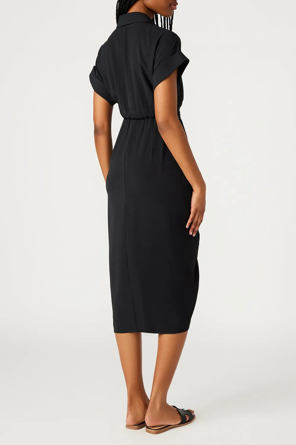 KNIT DRESS BLACK