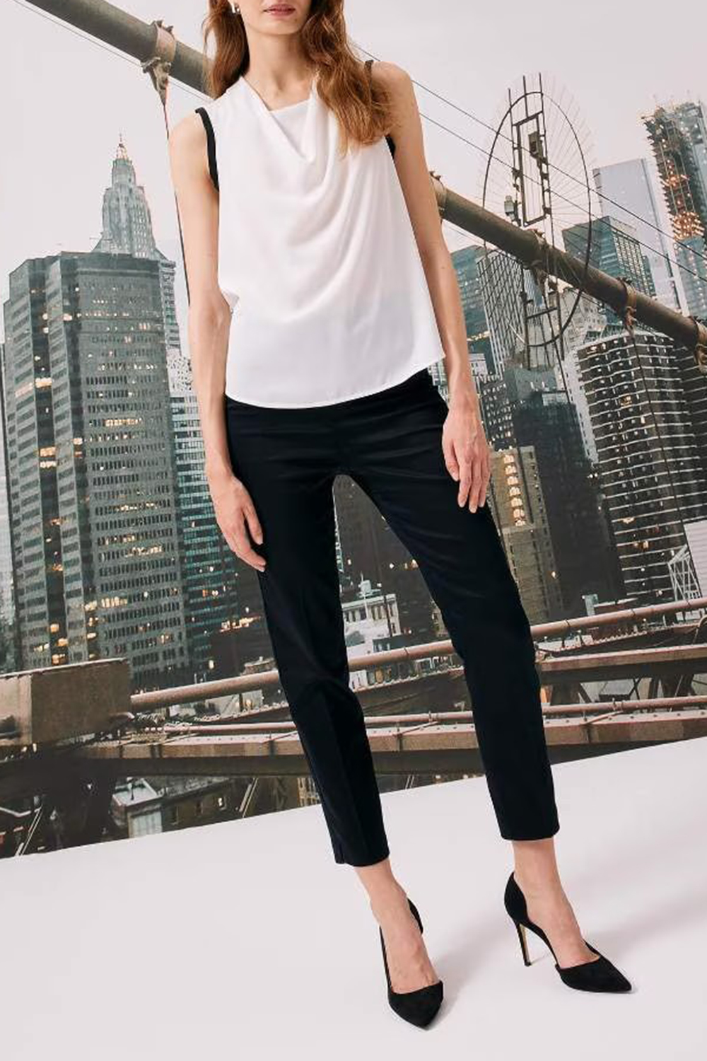 Elastic-Waist Solid Training Pants