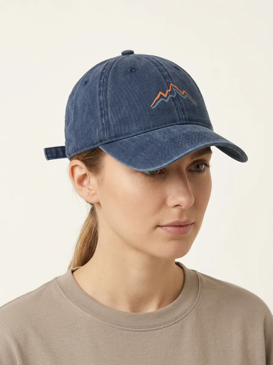 Unisex Mountain Graphic Outdoor Curved-Brim Baseball Cap