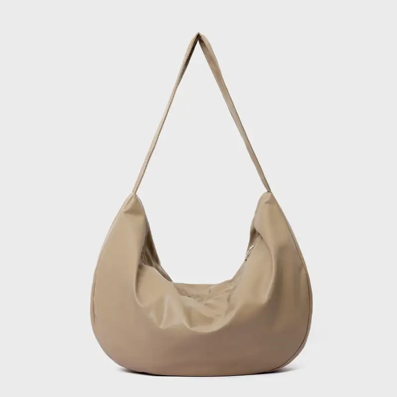 Large Capacity Soft Leather Tote Bag Minimal Chic Shoulder Crossbody