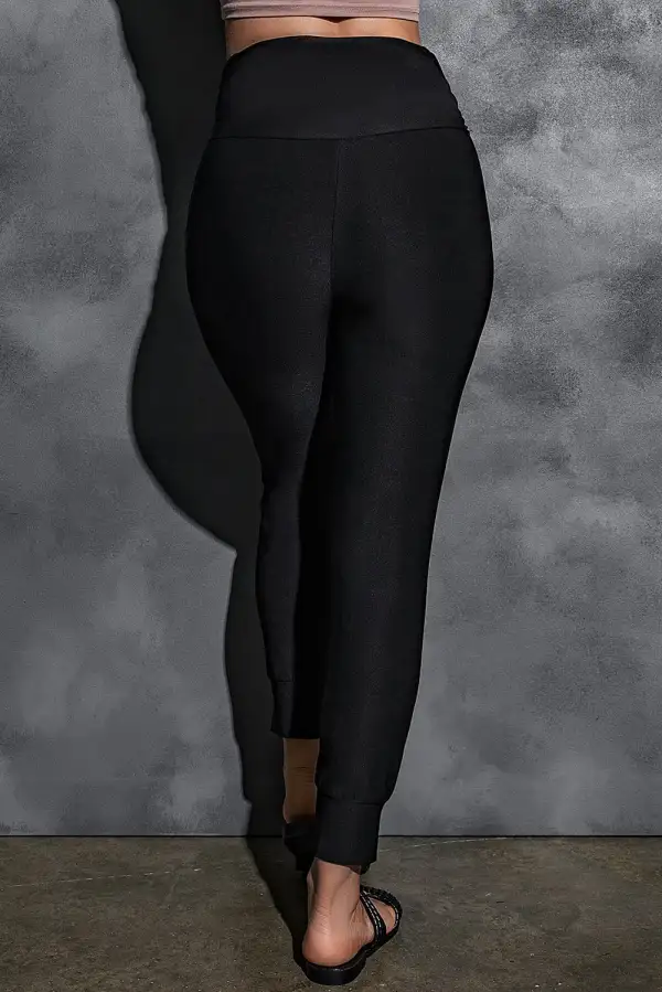 Layered High Waist Wide Leg Pants