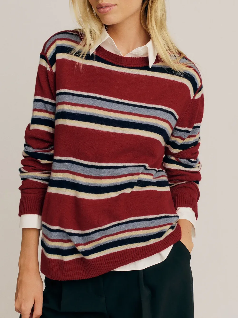 Casual Style V Neck Sweater