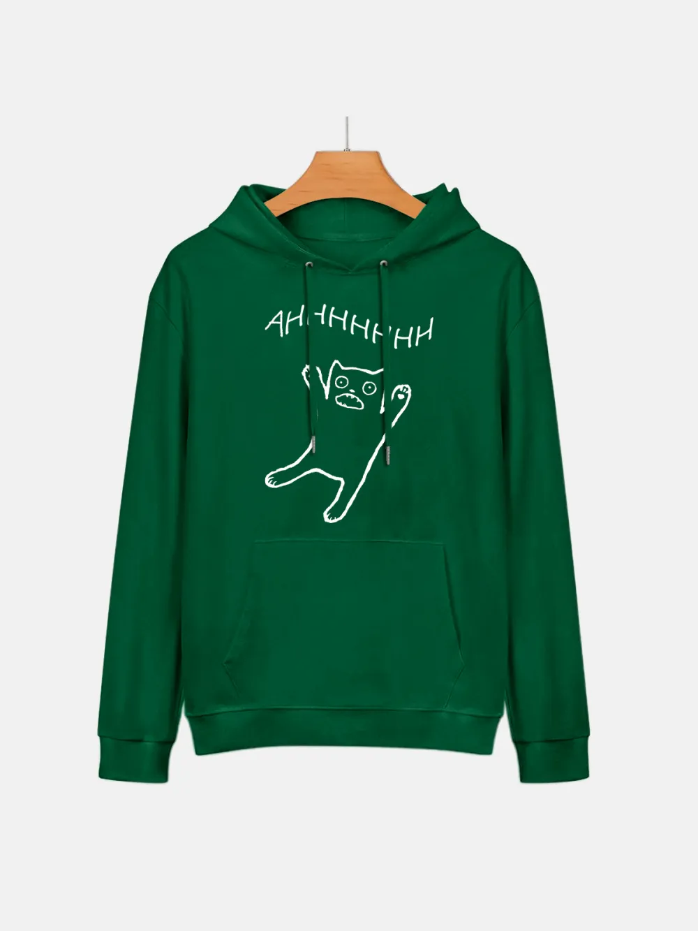 Jumping Kitten Pattern Hoodie