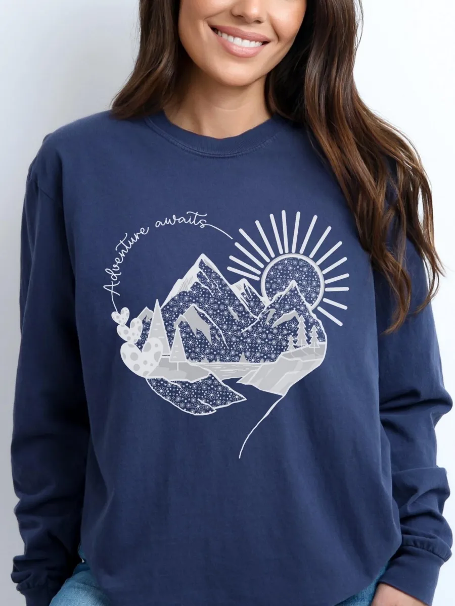 Adventure Awaits Mountain T-Shirt