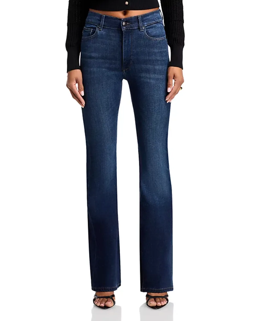 Bootcut High Rise Jeans in Dark Indigo