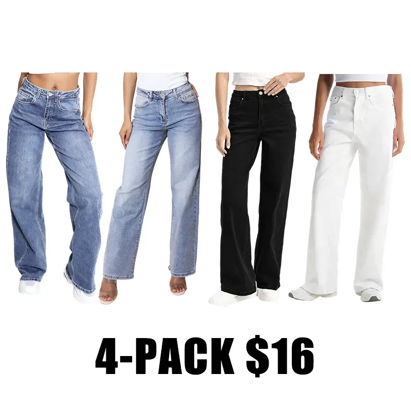 🔥Last Day 50% Off 🔥Women's Minimalist High Waist Denim Stretch Wide Leg Jeans