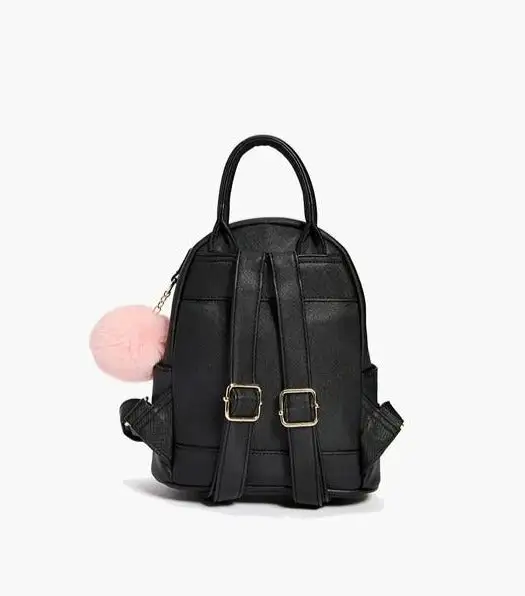 Heart Detail Leather Casual Backpack