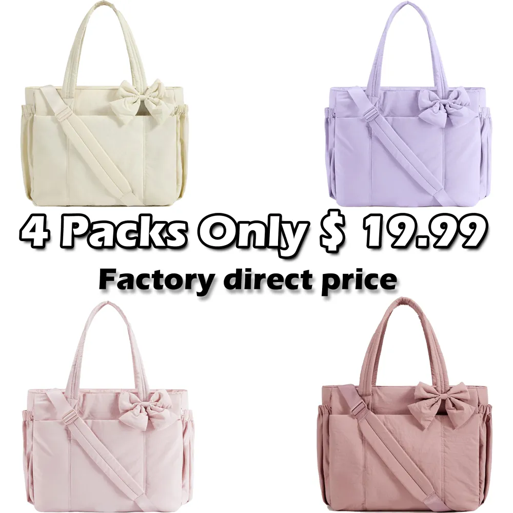 💕 Crush Bow Tote Bag for Women – Chic, Roomy & Ready for Anything