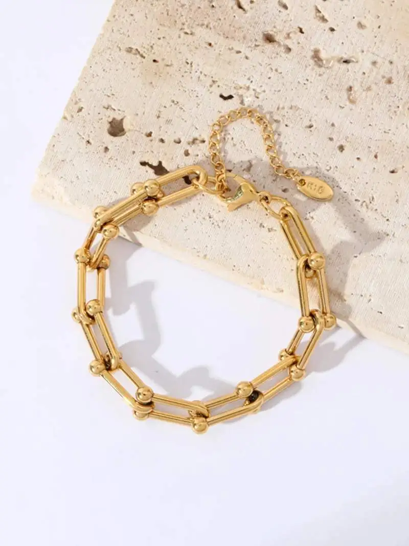 Structured Link Bracelet