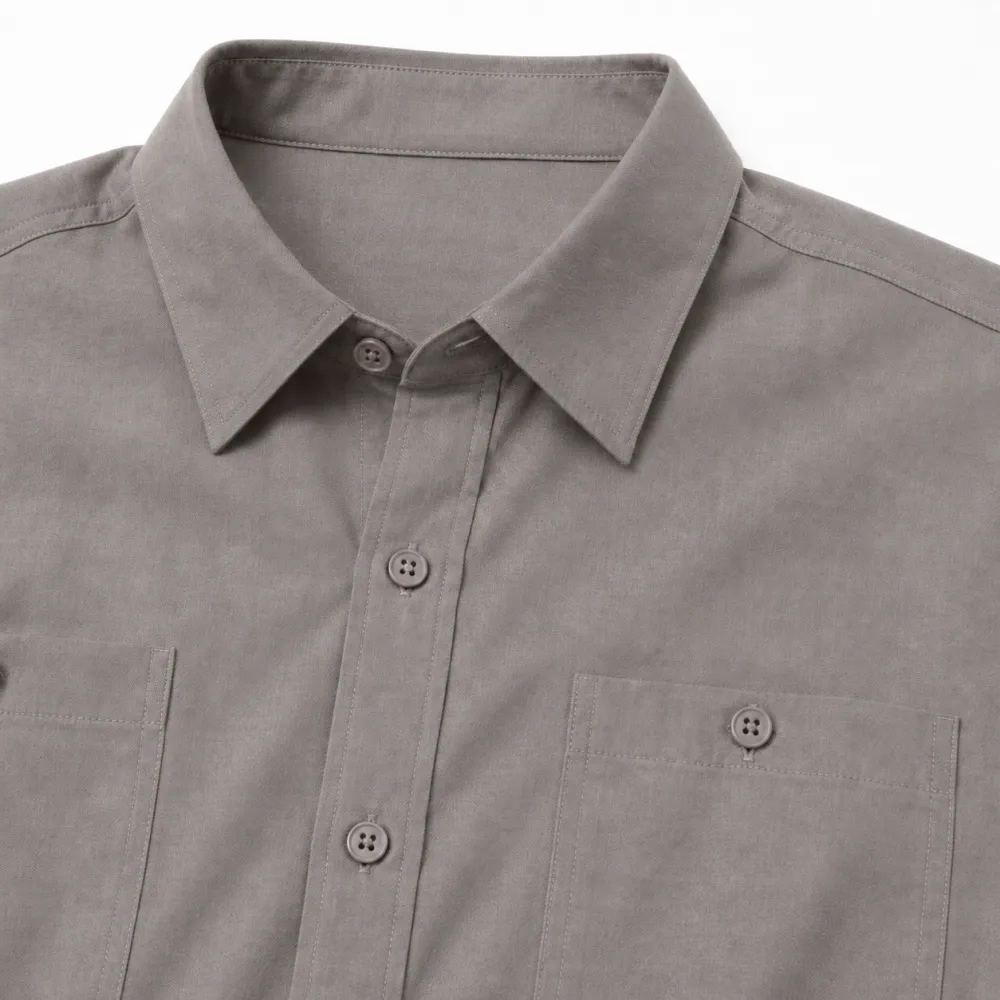 Men's Utility Button-Up Short Sleeve Pocket Shirt