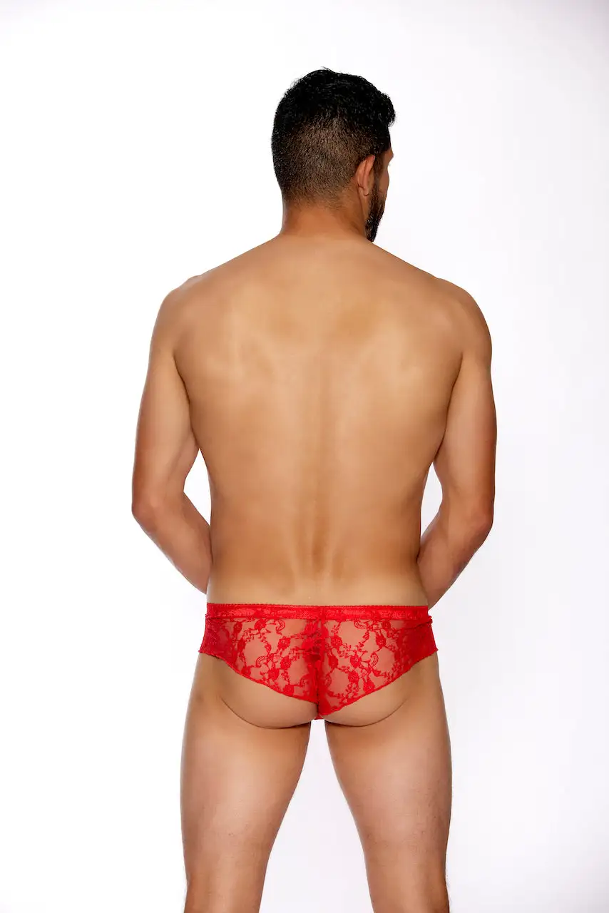 Lace Contoured Men's Boyshorts