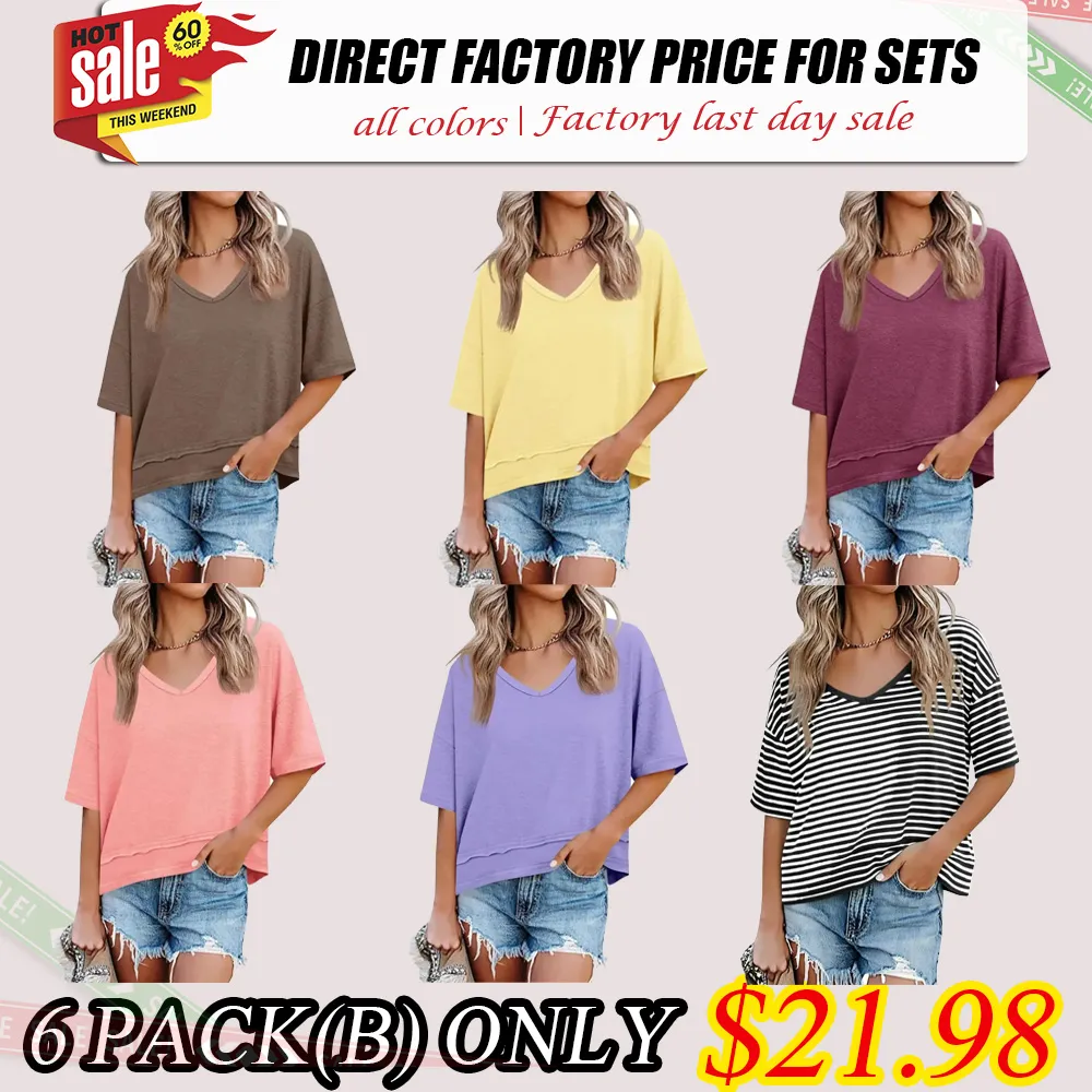 Women's Summer V-Neck T-Shirt