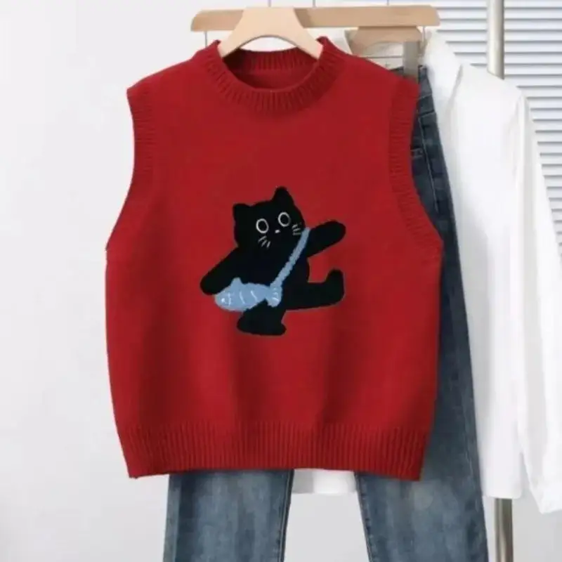 Cute Aesthetic Cat Knit
