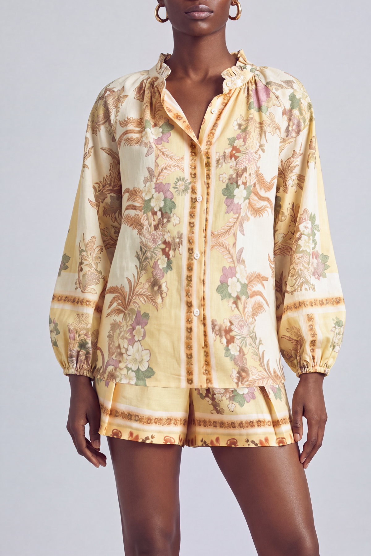 Floral Matching Shorts Set