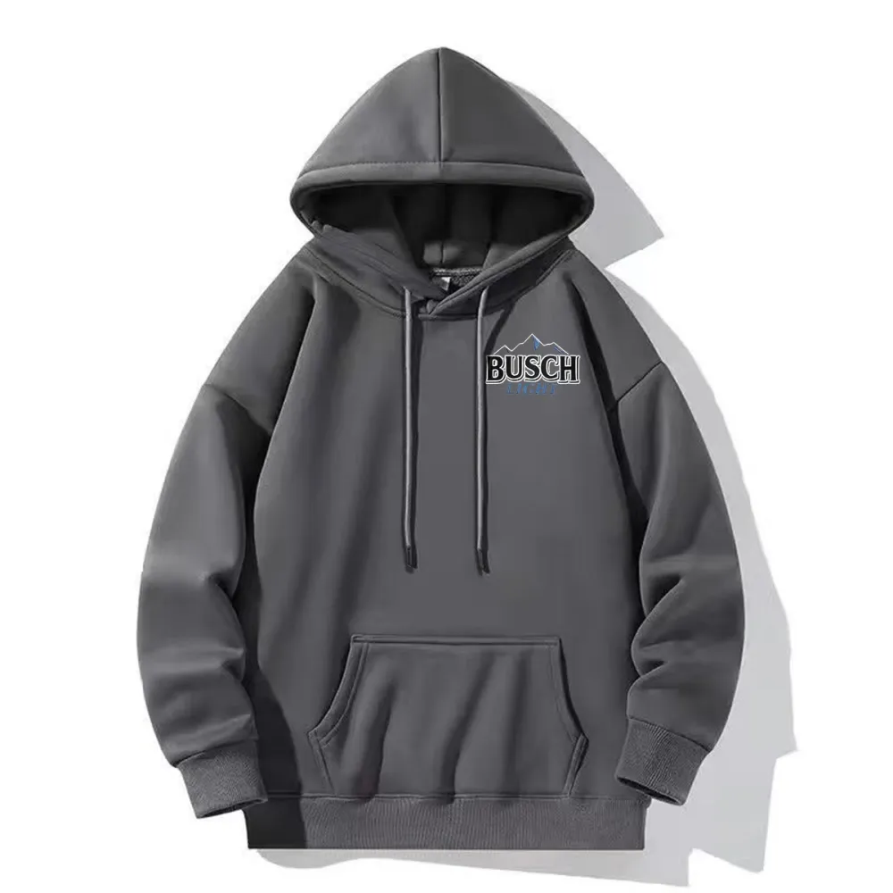 Logo Accented Black Hoodie With Outdoor Inspired Style
