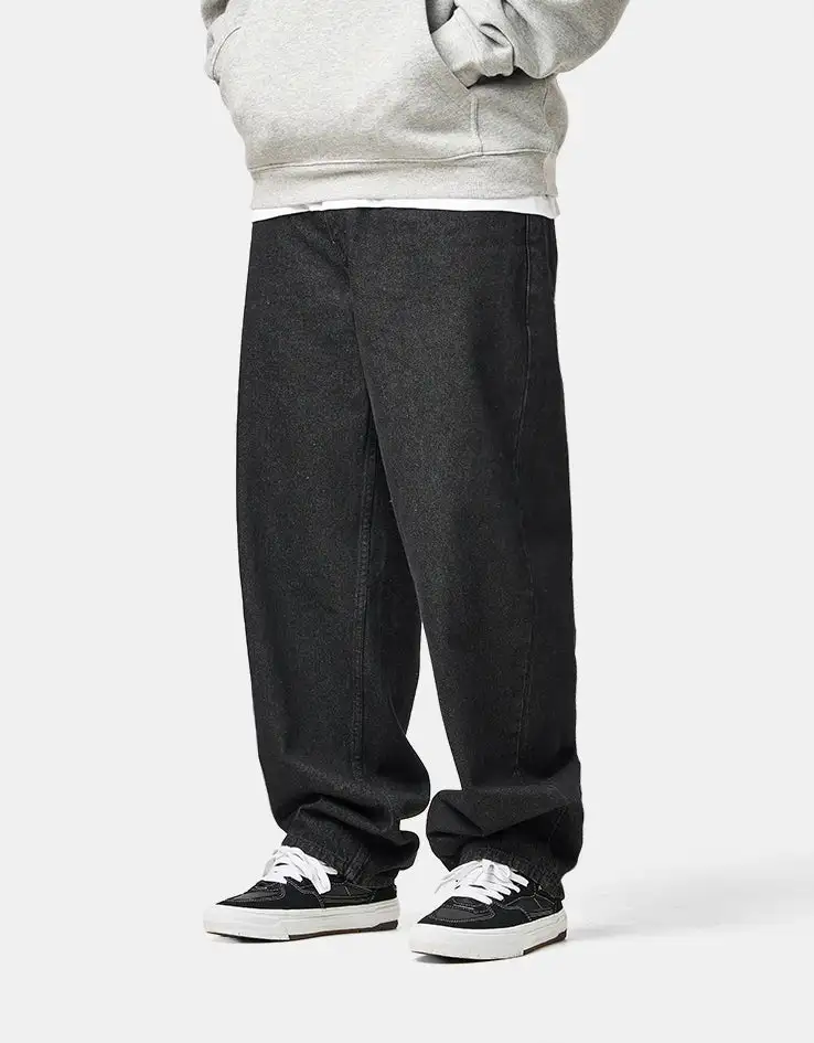 Men's Soft Washed Baggy Stretch Denim Jeans