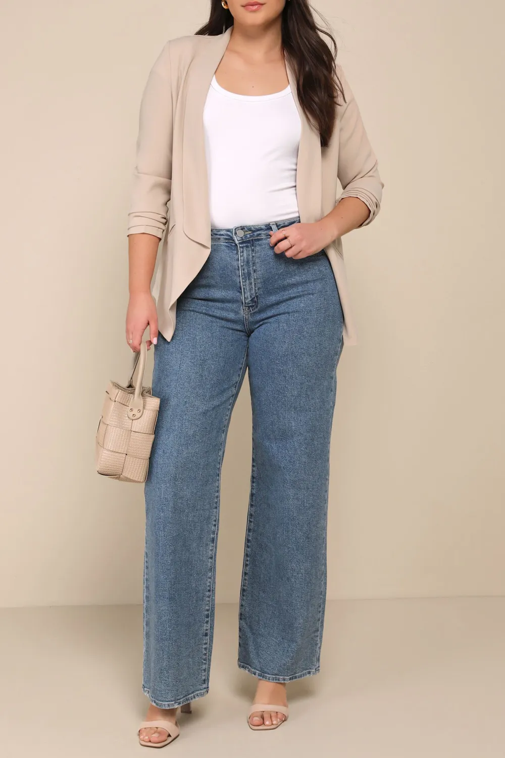 Casual Style Long Sleeve Lightweight Blazer