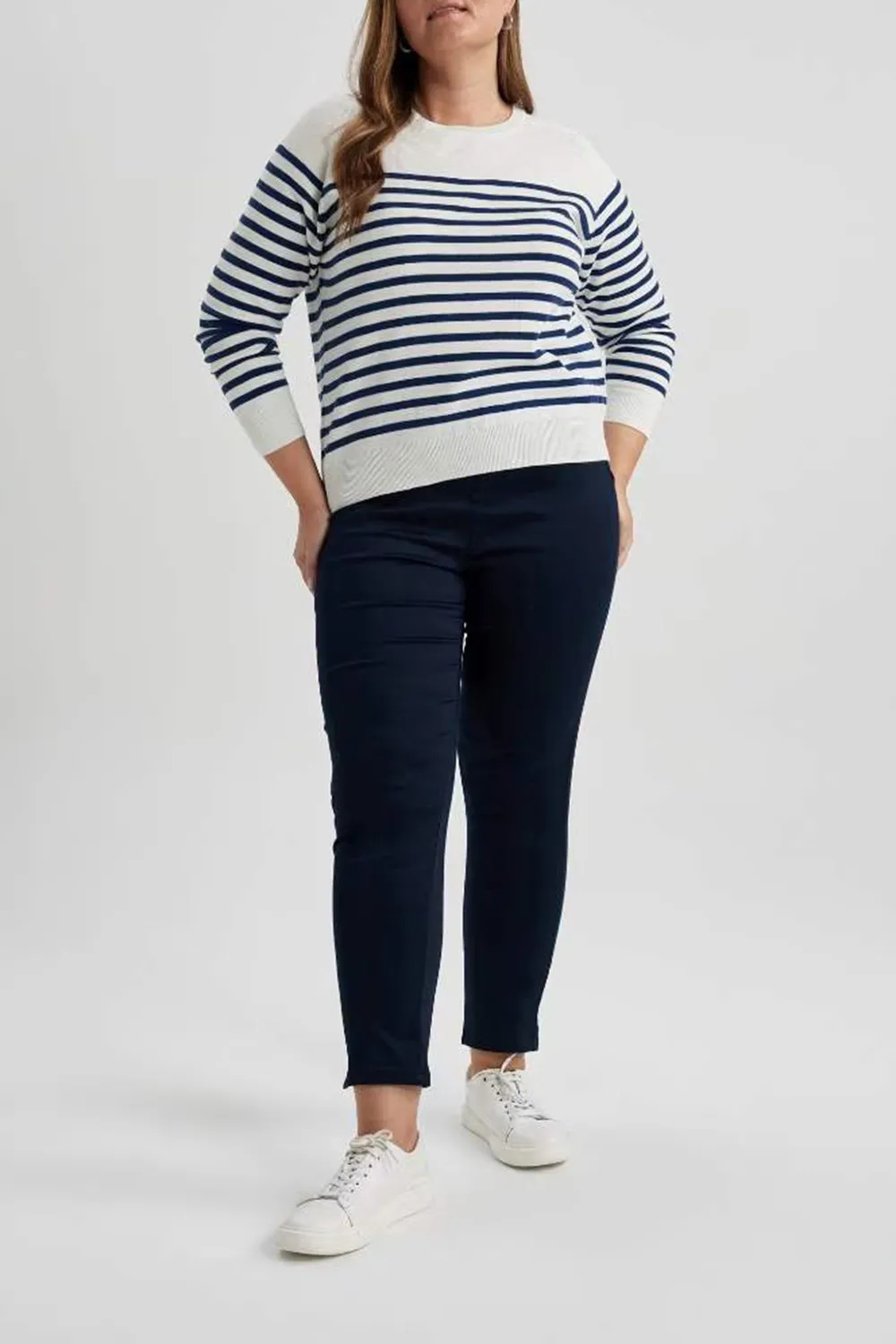 Normal Waist Satin Trousers