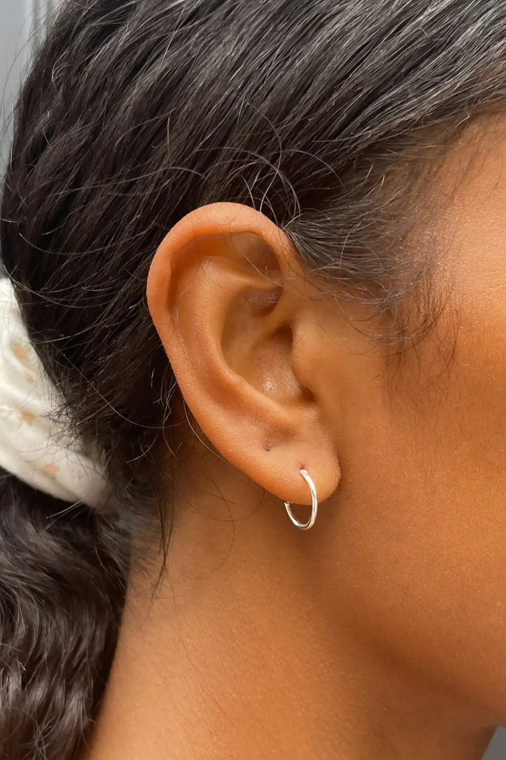 Sterling Silver Infinity Huggie Earrings